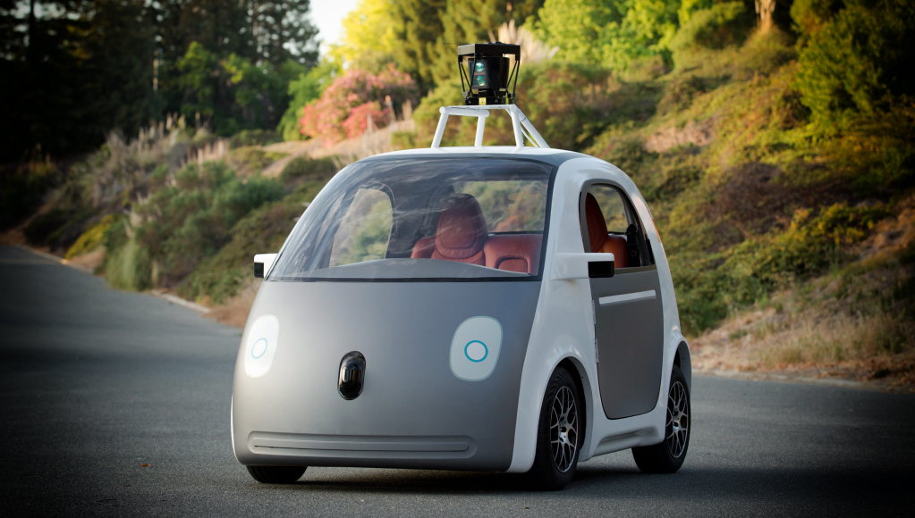 An early version of Google's prototype self-driving car (AP Photo/Google)
